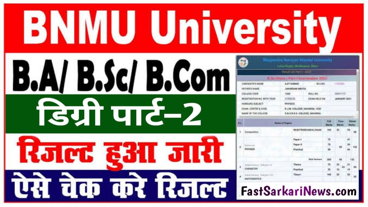 BNMU Part 2 Result 2023