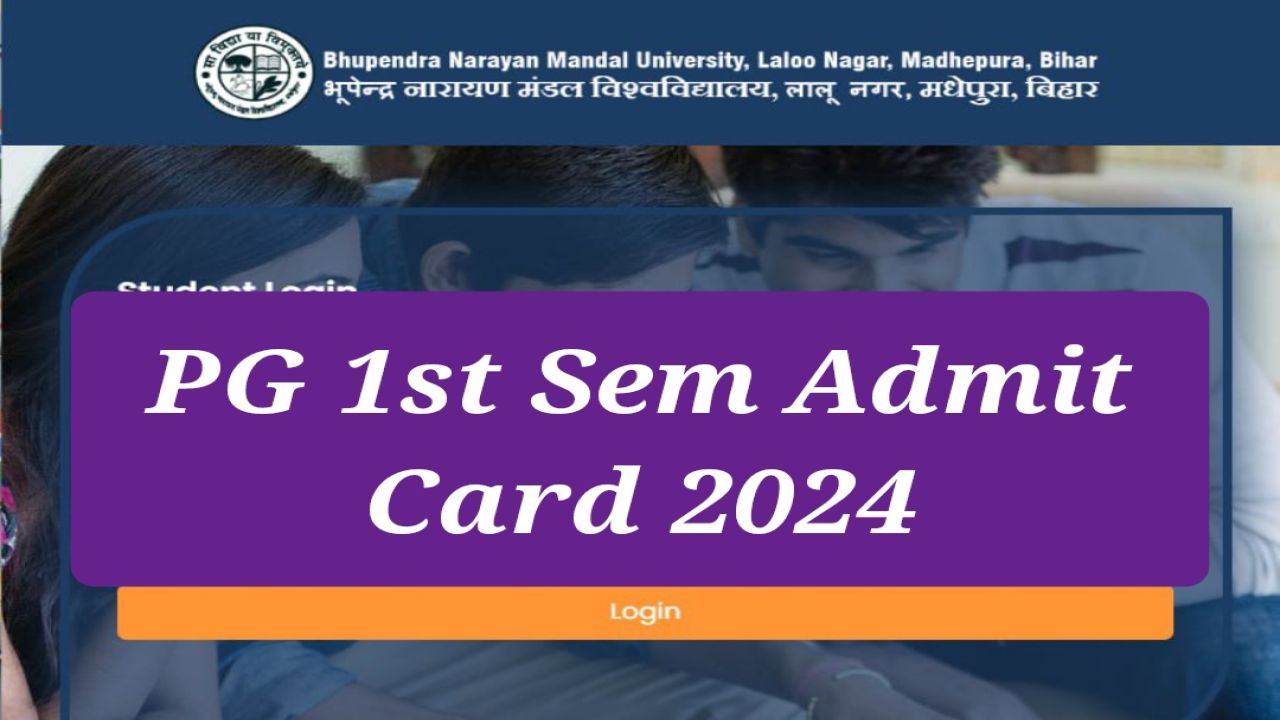 BNMU PG 1st Sem Admit Card 2024